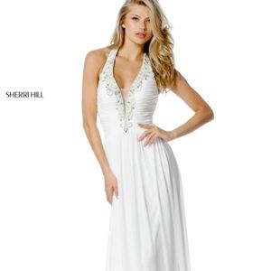 ❌SOLD Sherri Hill White Dress